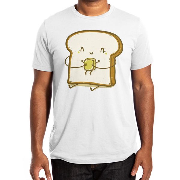 

bread and butter t shirt food with faces cute funny toast foodies dairy adorable hugs hugging