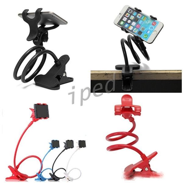 

long arm universal two clips moblie phone holder bed deskmoblie stand 80 cm flexible extendable lazy bracket 360 degree colors dhl
