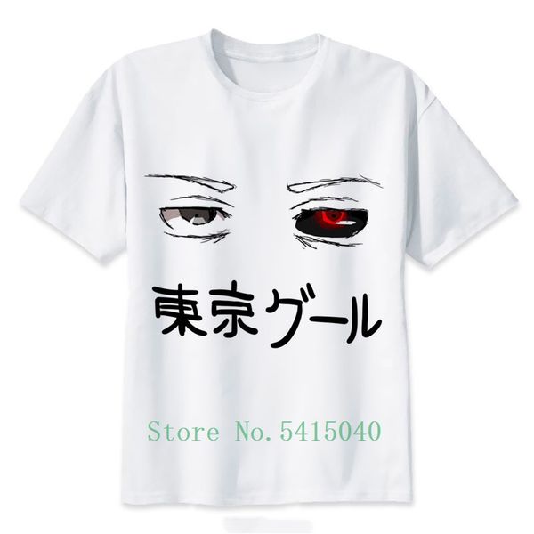 

токио вурдалак глаза футболка мужчины футболка мода футболка топ тис white tshirts для man o шеи