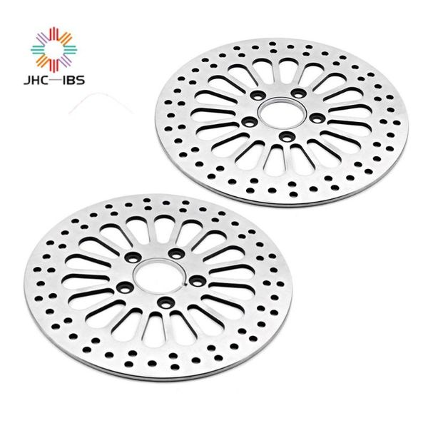 

for softail sportster dyna 1984-2013 touring 1984-2007 motorcycle street bike silver front and rear brake disc rotor
