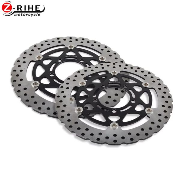 

motorcycle rotors front floating brake disc rotor for zx6r zx-6r ninja 600 2007 2008 2009 2010 2011 2012 2013 2014-2020