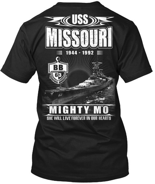

мужчины футболка uss миссури бб 63 женщин футболки