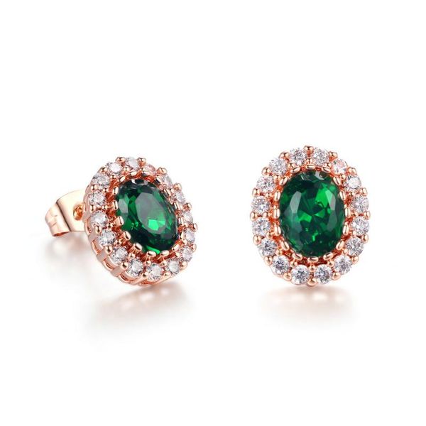 

двойной ярмарка зеленый rhinestone серьги розового золота способа цвета бренда кристалл кристалл ювелирные изделия для женщин dfe107m, Golden;silver