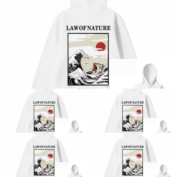 

улица хип-хоп моды бренд хлопка японская hoodie кошка волна свитер мужской свитер балахон yrepw, Black