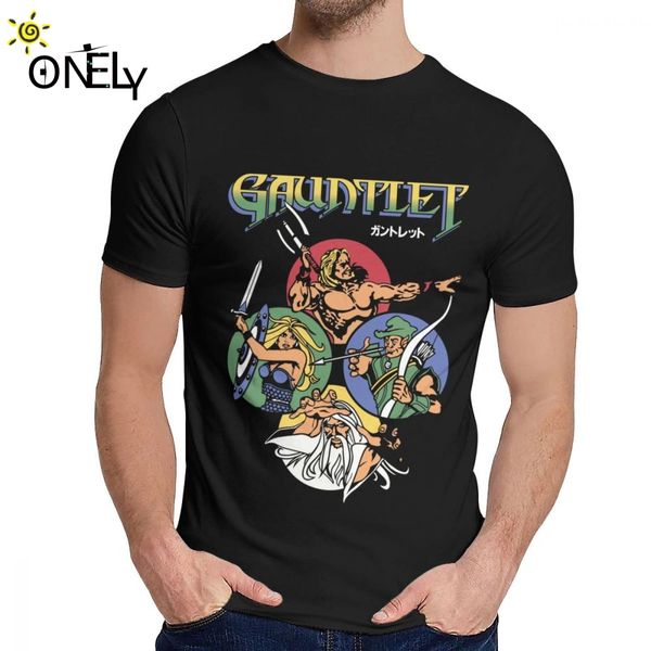 

для o-шея людей тенниски аркада старой школы игра 1985 gauntlet хорошо cotton модного человека vintage la camiseta