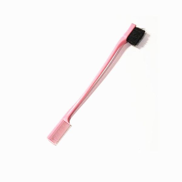 

beauty double sided edge control hair comb hair styling tool hair brush toothbrush style eyebrow brush hairs dyeing brush a587