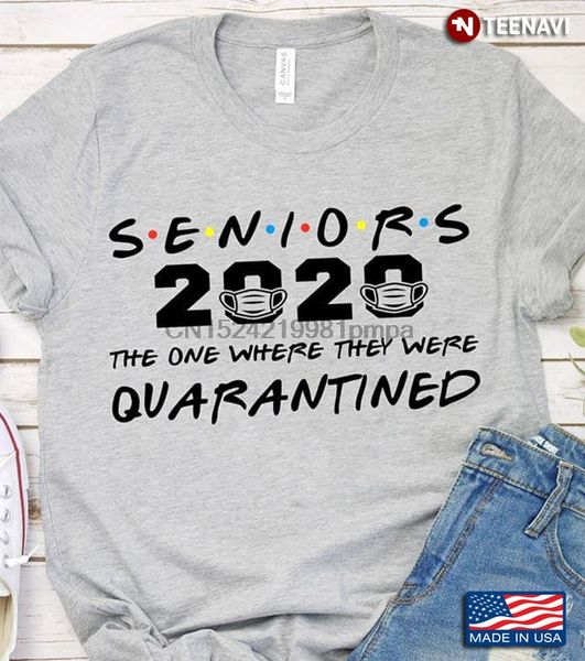 

men t shirt seniors 2020 the one where we were quarantined friends women tshirts
