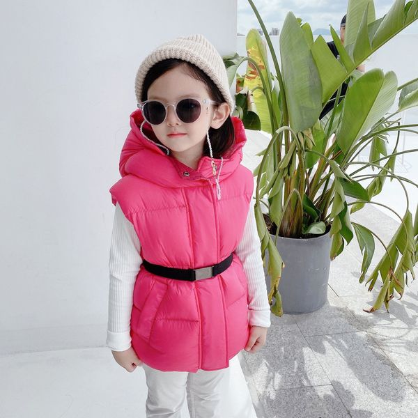 

2020 new baby girls down waistcoat winter fashion kids vest jacket casual warm outerwear for girls kids parka hooded clothes, Camo