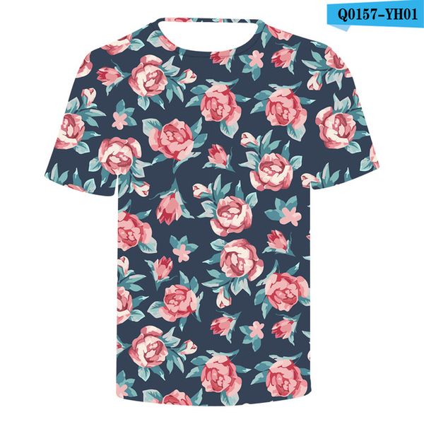 

orchid flowers men summer cotton 3d print shirts graphic kawaii funny men clothing