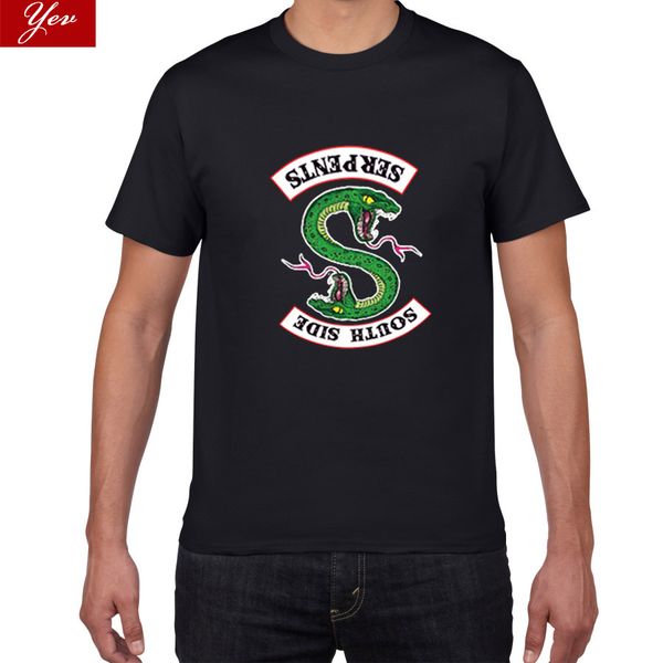 

riverdale southside serpents snake printing t-shirts men harajuku kawaii funny o-neck tshirts tees streetwear men clothes