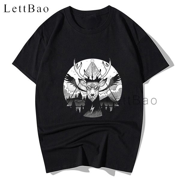 

magical deer tshirt kawaii t shirt camiseta summer short sleeve t shirts relax zone tee streetwear cotton t-shirts 3xl 2020