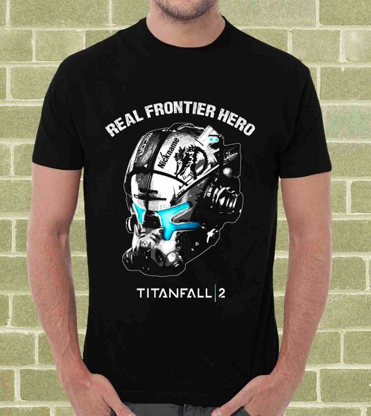 

titanfall 2 t-shirt customizable with nickname on pilot helmet