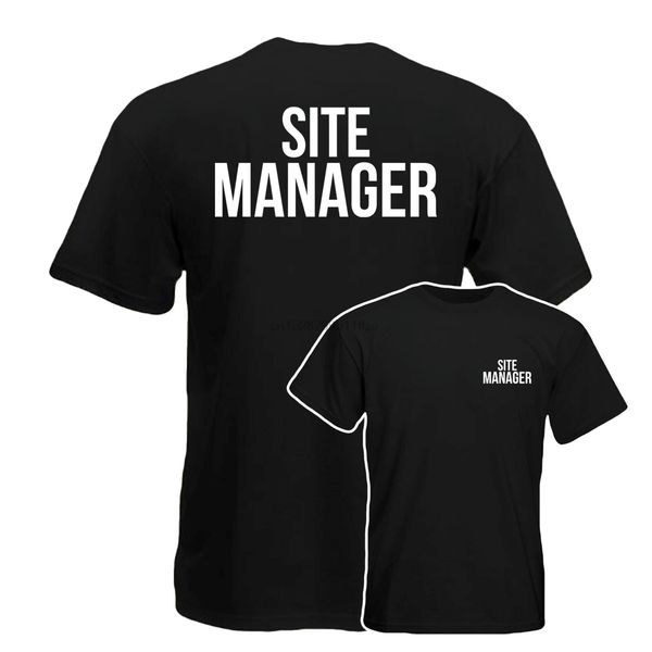

site manager t-shirt work wear industrial office uniform tee top