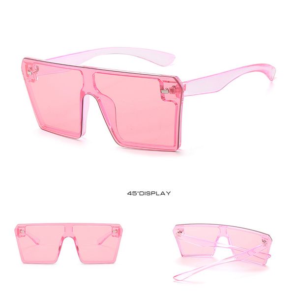 

new rimless vintage square for sunglasses women oversize female glasses luxury gradient fashion rivet flat 2020 sun uv400 eiotj, White;black