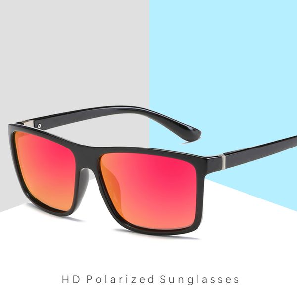 

retro polarized sunglasses men brand 2020 square red sunglasses women men driving glasses classic mens sun glasses oculos sol, White;black