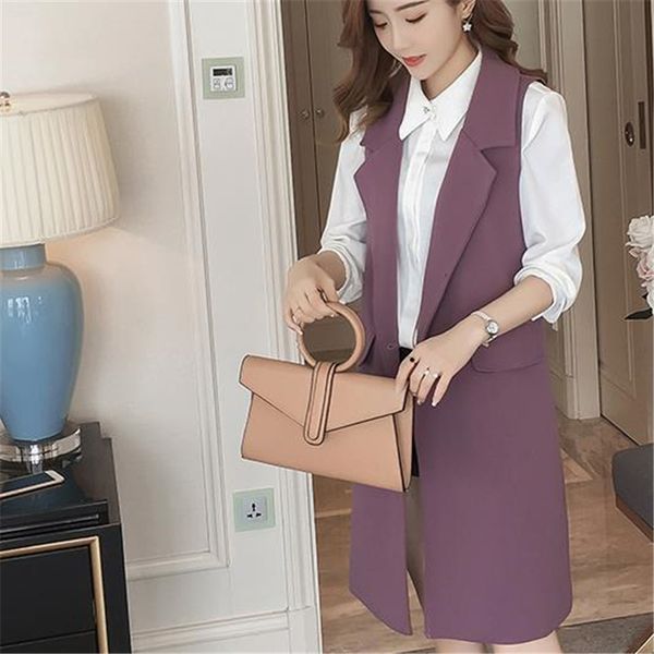 

women's vests women manteau lady fall veste black chaqueta woman spring plus size waistcoat female autumn oversize slim abrigo, Black;white