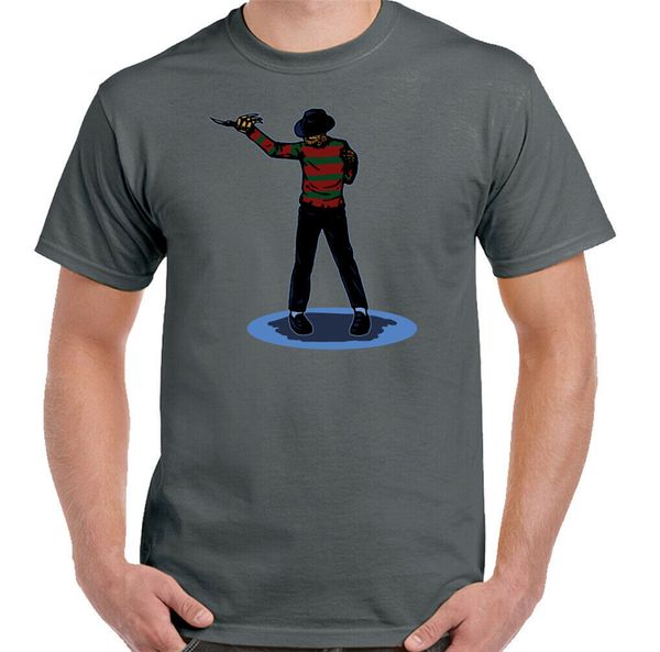 

freddy jackson mens funny parody t-shirt michael krueger pop music halloween retro o neck tee shirt