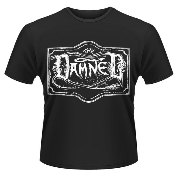 

the damned 'the chiswick singles logo' t-shirt - new & official cartoon print short sleeve t shirt ing