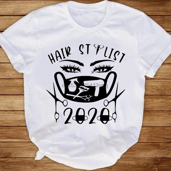 

social distancing hair stylist 2020 quarantine t shirt