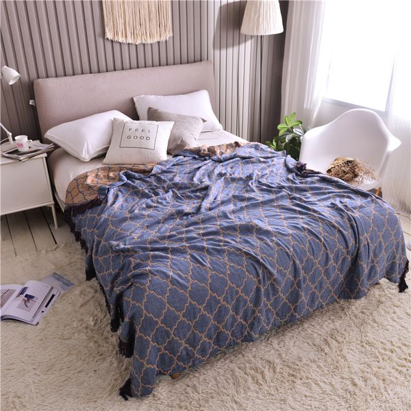 

bedspread on the bed blanket throws for sofa cover cotton tassel summer aircondition quilt winter warm luxury blankets 150x200cm