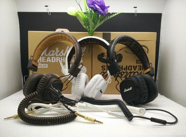 

genuine marshall major headphones with mic deep bass dj hi-fi headphone hifi headset professional dj monitor headphone original