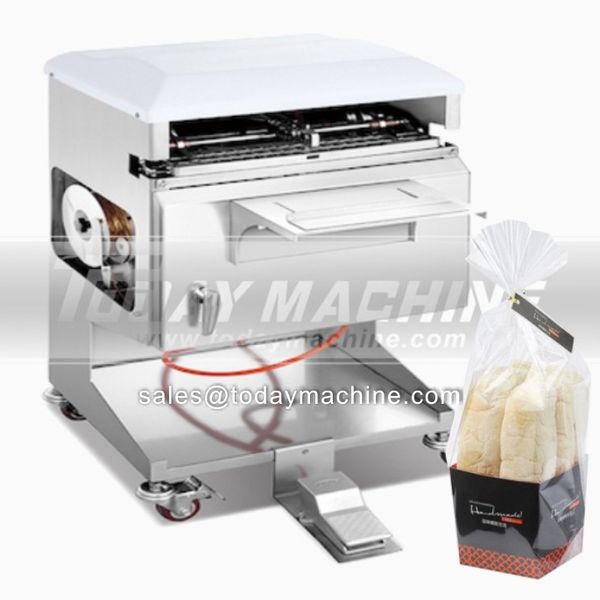 

small portable automatic deskbread bag twist tie sealing package machine flower bread bag packing machine
