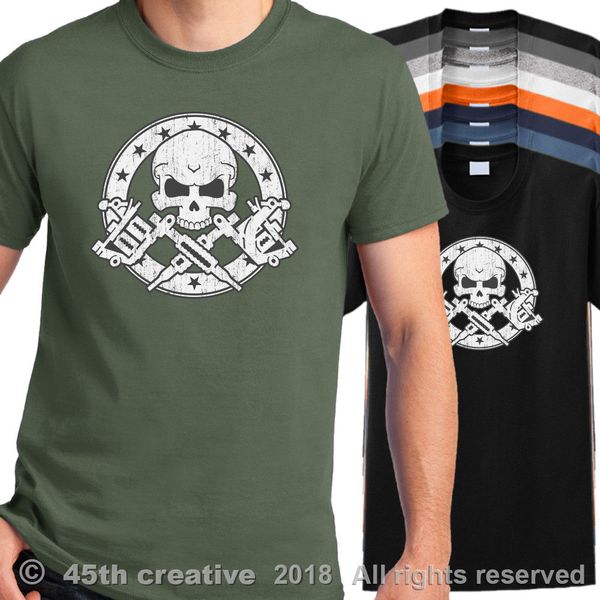 

татуировщик татуировка череп n кость shirt body art татуаж 2020 нового прибытие нового большого качество смешного хлопок bulk для man рубашк