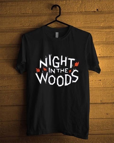 

night in the woods black t-shirt summer short sleeves cotton t shirt fashion fashion logo printing t shirts