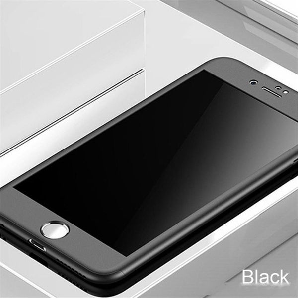 

360 degree covered hard case anti-drop for iphone 7 6 6 s 8 11 xs max xr(toughened glass)