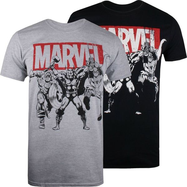 

official mens - trio heroes - t-shirt - sport grey black