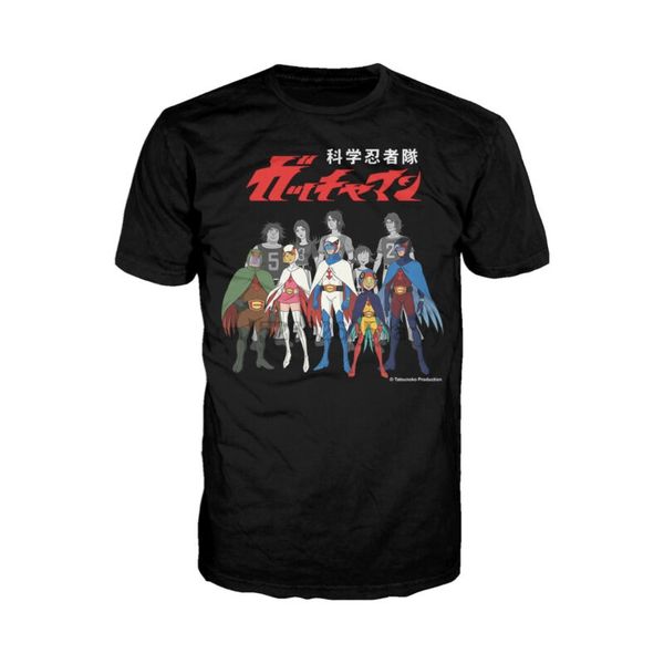 

gatchaman alter ego line-up mens t-shirt (black) battle of the planets