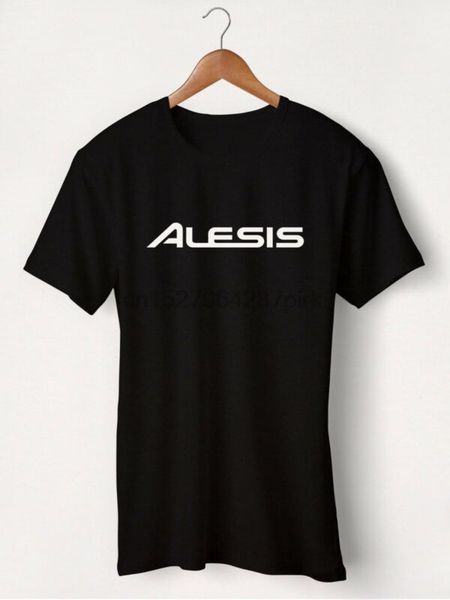 

alesis percussion drums cymbal logo black t-shirt custom shirt