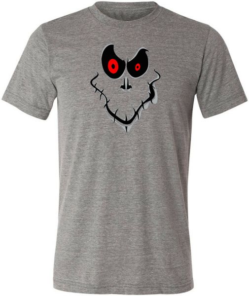 

halloween t shirt men women ghost face tri blend light tee shirt