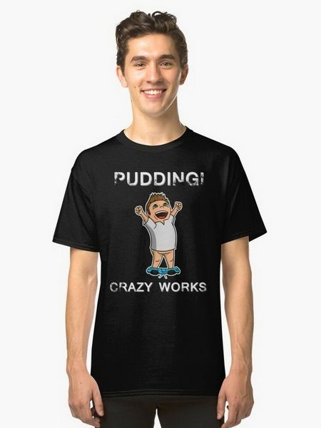 

pudding crazy works yeahhh supernatural funny black t-shirt s-3xl tee shirt