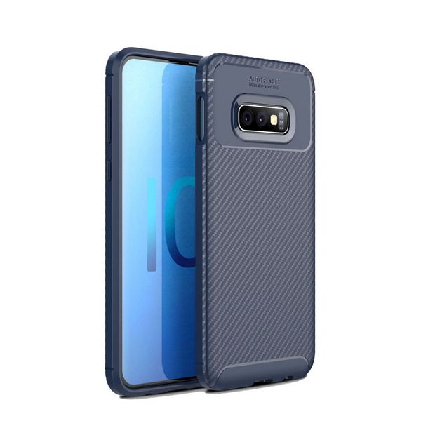 

ultra slim carbon fiber texture matte case for samsung s10 lite soft anti-knock anti-fingerprint cover bumper case