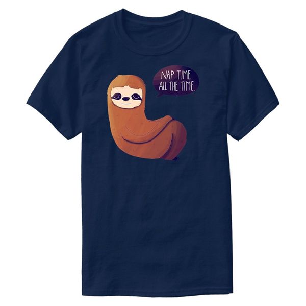 

printing customized sloth t-shirt for mens 100% cotton hilarious o-neck streetwear harajuku men's tshirts 2020 short-sleeve