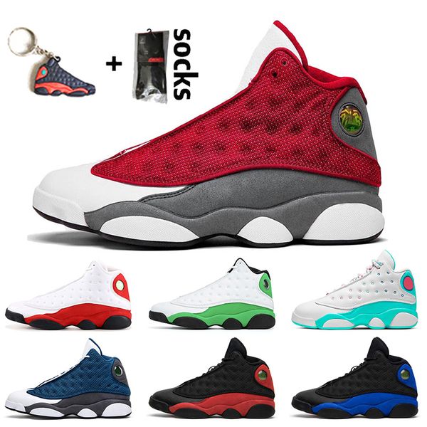 

2020 new red flint 13 jumpman 13 women mens basketball shoes 13s hyper royal bred chicago lucky green mens trainers sports sneakers