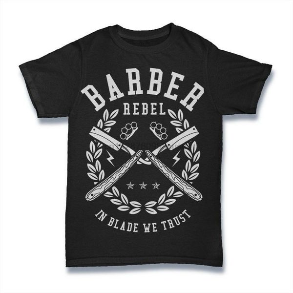 

парикмахерская повстанец футболка. в клинка we trust 100% хлопок премиум graphic tee new фитнес футболочку