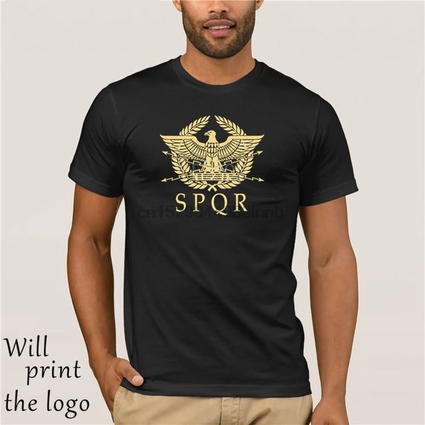 

spqr- roman empire gold eagle- historical men's t-shirt from fatcucko