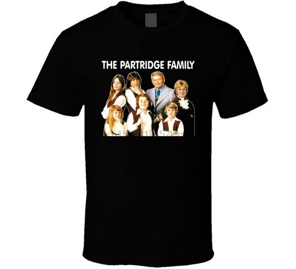 

the partridge family 70s comedy tv madden kincaid cassidy mens tee t shirt black t-shirt fashion classic style