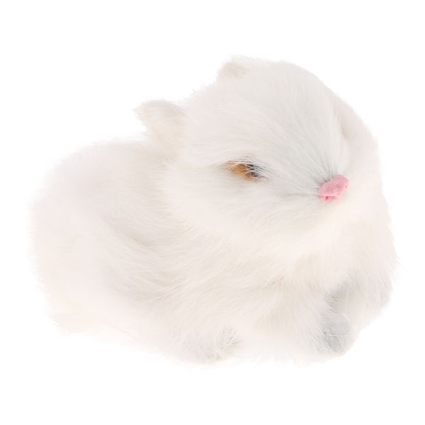

multi-sized rabbit statue home garden ornament prop model figure