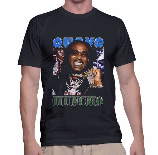 

quavo huncho vintage t-shirts size s-2xl black hip-hop tee shirt