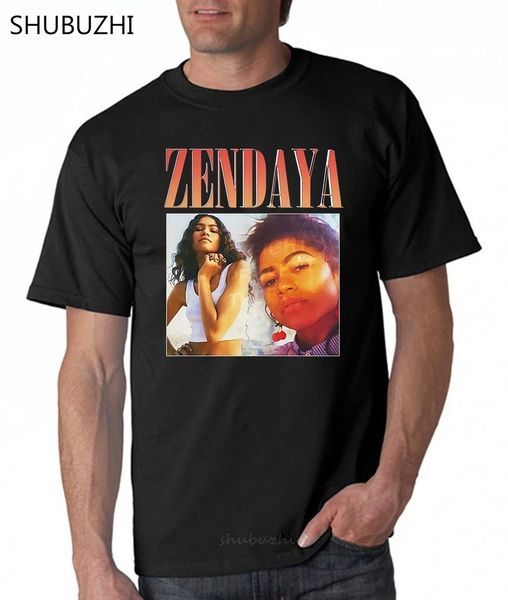 

zendaya 90s vintage black t shirt clothing tee cotton tshirt men summer fashion t-shirt euro size