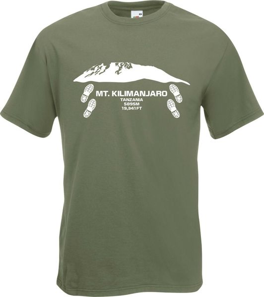 

mount kilimanjaro machame route walking t-shirt summer for man summer cotton t-shirt fashion family t shirts