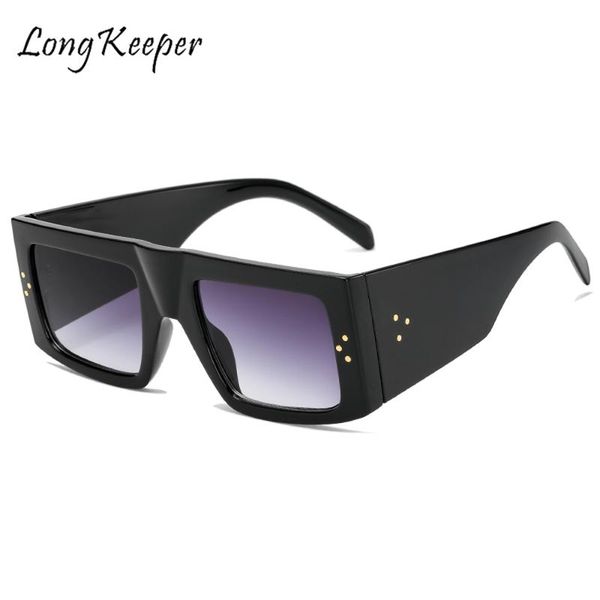 

women square sunglasses oversized men designer brand glasses vintage luxury fashion eyewear shades uv400 male female, White;black