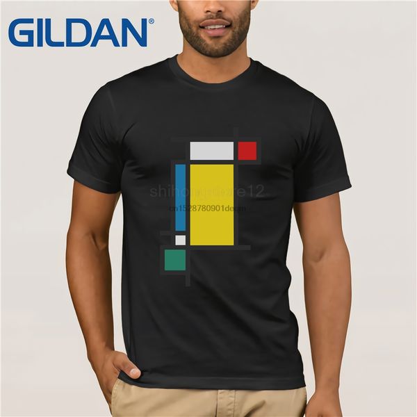 

t shirt 2020 fashion men t-shirt vertical aesthetic (tribute to mondrian