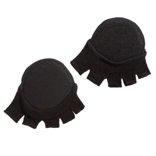 

women's toe ers socks toe separating socks no-show half palm socks, Black;white