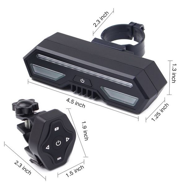 

bike lights light usb charging brake warning smart turn signal riding led cycling