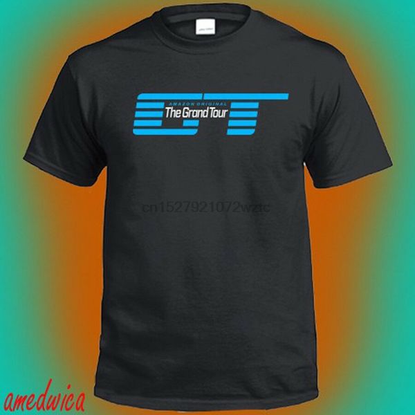 

the grand tour tv series logo men's black t-shirt