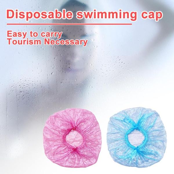 

100pcs/set disposable swimming shower caps anti dust hat set women men bath cap bathroom accessories for outdoor travel